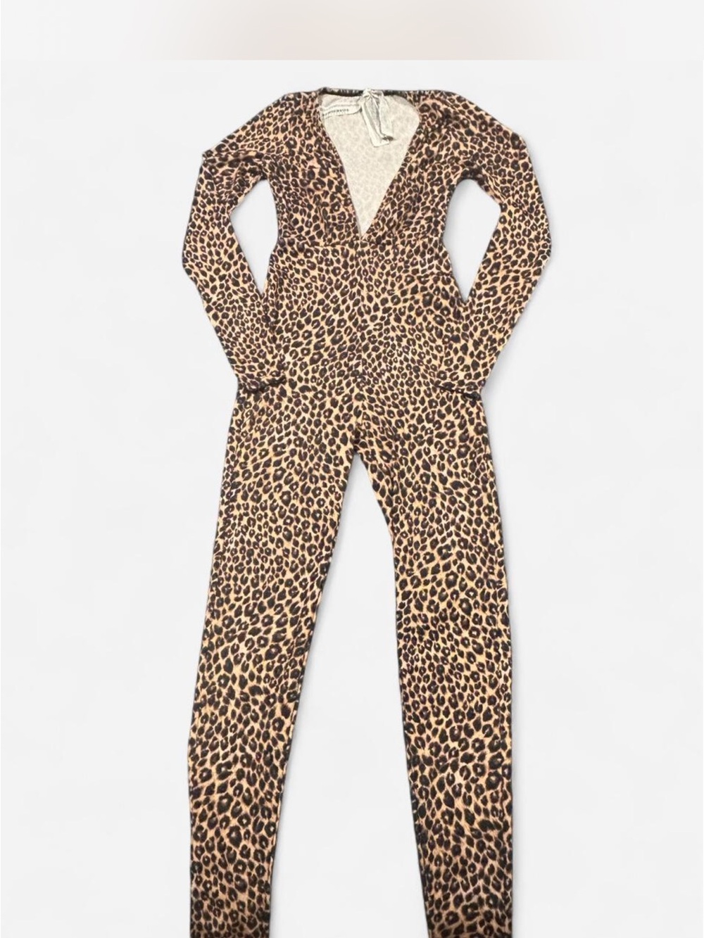 Leopard Print Kids One-Piece Jumpsuit - Brown
